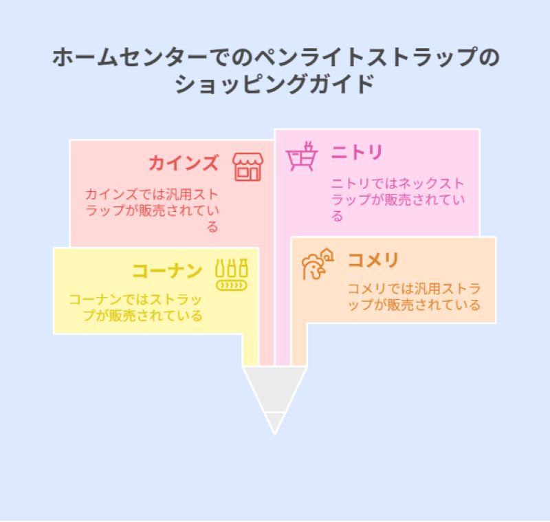 ホームセンターでのペンライトストラップのショッピングガイド
